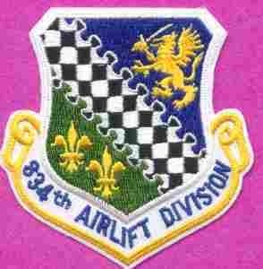 834th Airlift Squadron Patch - Saunders Military Insignia