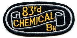 83rd Chemical Mortar Battalion Custom patch