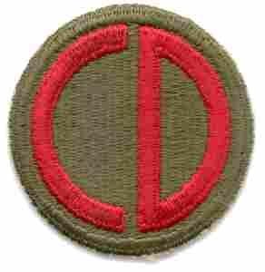 85th Infantry Division Patch Authentic WWII Repro Cut Edge