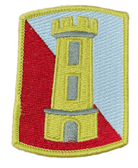 890th Engineer Battalion color patch - Saunders Military Insignia