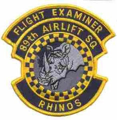 89th Airlift Flight Examiner Patch - Saunders Military Insignia