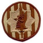 89th Military Police Brigade Patch, Desert Subdued