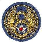 8th Air Force Custom Crafted In Bullion Patch