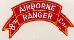 8th Airborne Ranger Company, Scroll Hand Crafted Patch – Saunders ...