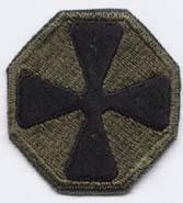 8th Army  Subdued Cloth Patch