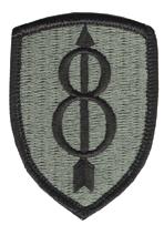 8th Infantry Division Army ACU Patch with Velcro