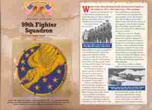 99th Fighter Squadron Patch and Ref. Card