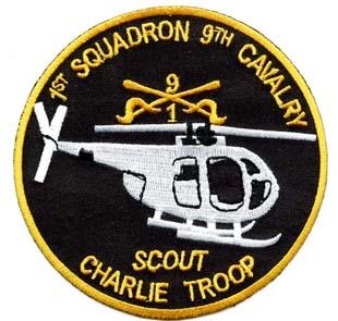 9th Cavalry 1st Squadron C Troop-Scout, Full Color Patch - Saunders Military Insignia