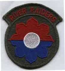 9th Infantry Division River Raiders Color Patch
