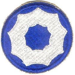 9TH SERVICE COMMAND WWII Patch