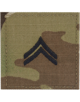 US Army Corporal E-4 rank insignia with Velcro backing