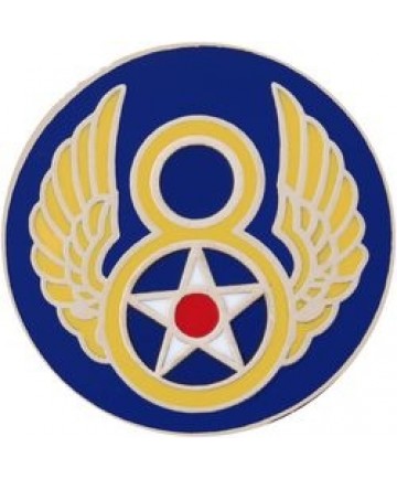 8th Air Force metal hat pin