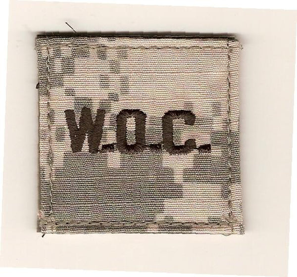 ACU WOC Letters (Warrant) Army ACU Rank with Velcro