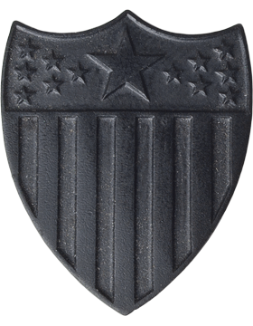 Adjutant General Army Branch Of Service badge in black metal