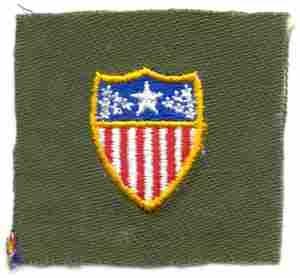 Adjutant General Badge, cloth, Olive Drab