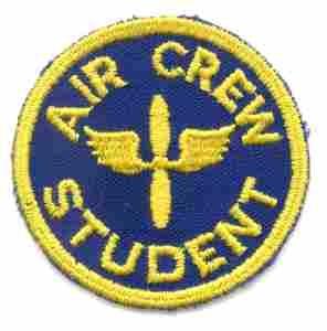 Air Crew Student (AAF) Patch, Authentic WWII Repro Cut Edge - Saunders Military Insignia