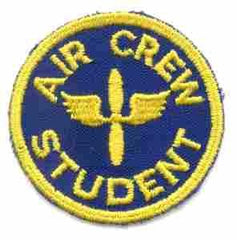 Air Crew Student (AAF) Patch, Authentic WWII Repro Cut Edge - Saunders Military Insignia