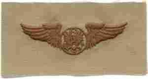 AIR FORCE AIRCREW ENLISTED WING ON DESERT CLOTH - Saunders Military Insignia