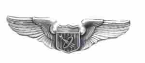 Air Force basic Astronaut badge in old silver finish