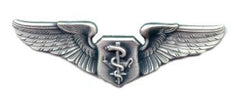 Air Force Basic Flight Nurse badge in old silver finish - Saunders Military Insignia