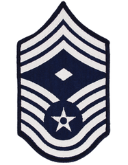 Air Force Chief Master Sergeant with Diamond Chevron - Saunders Military Insignia