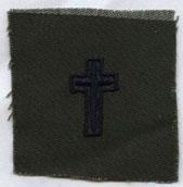 AIR FORCE CHRISTIAN CHAPLAIN BADGE IN SUBDUED CLOTH