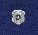 Air Force Dentist Badge in blue cloth