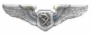 Air Force Flight Surgeon Astronaut badge in old silver finish