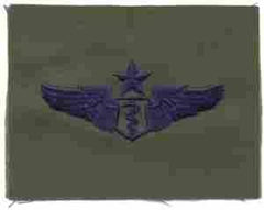 AIR FORCE FLIGHT SURGEON SENIOR BADGE IN SUBDUED CLOTH - Saunders Military Insignia