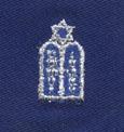 AIR FORCE JEWISH CHAPLAIN BADGE IN BLUE CLOTH - Saunders Military Insignia