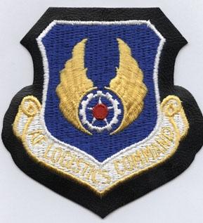 Air Force Logistics Command Patch on Leather