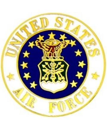 Air Force logo metal hat pin