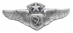 Air Force Master Flight Surgeon Astrronaut badge in old silver finish
