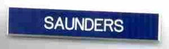 Air Force Name Plate blue (Personalize) - Saunders Military Insignia