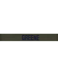 Air Force Name Tape in Green subdued - Saunders Military Insignia