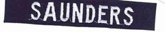 Air Force Name Tape white on navy (Personalize) - Saunders Military Insignia