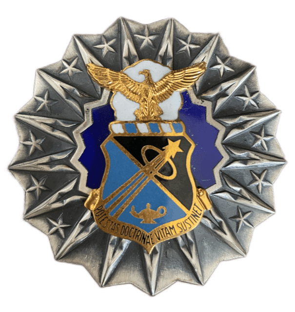 Air Force Academy Professor Badge with Oxidized Silver Metal Backing ...