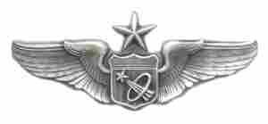 Air Force Senior Astronaut badge in old silver badge