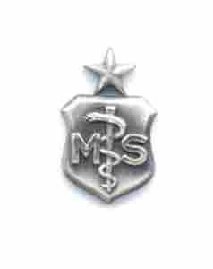 Air Force Senior Medical Service Badge in old service finish