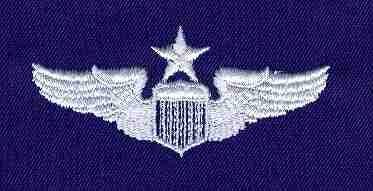AIR FORCE SENIOR PILOT WING IN BLUE CLOTH