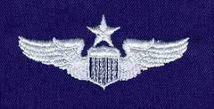 AIR FORCE SENIOR PILOT WING IN BLUE CLOTH - Saunders Military Insignia