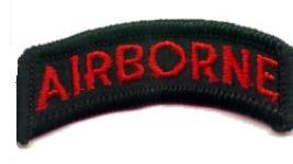 Airborne Tab ARSOC red and black - Saunders Military Insignia