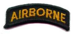 Airborne Tab in black and yellow - Saunders Military Insignia