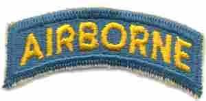 Airborne Tab teal  Authentic WWII Reproduction