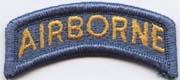 Airborne Tab Teal/Yellow - Saunders Military Insignia
