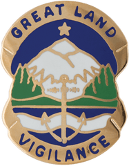 Alaska Command Headquarters Army National Guard Unit Crest - Saunders Military Insignia