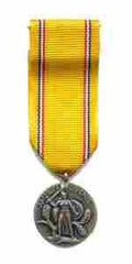 American Defense Miniature Medal - Saunders Military Insignia