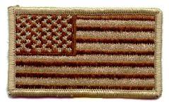 American Flag desert subdued Patch - Saunders Military Insignia