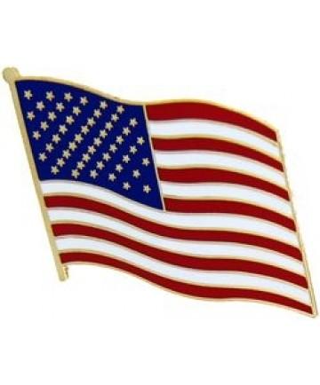 American Flag metal pin - Saunders Military Insignia