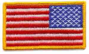 American Flag reverse, Patch
